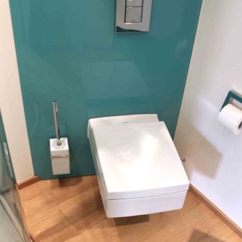 Toilettenrueckwand Colorglas Gelaender Glaserei Richter