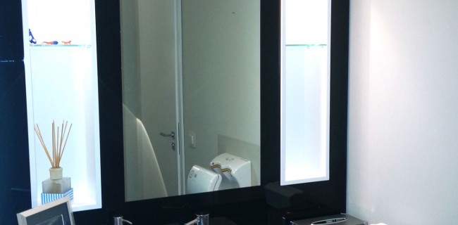 Spiege mit beleuchtung Glaserei Richterl