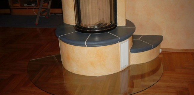 kaminvorland Bodenschutz Sicherheitsglas Hitzeschutz Glaserei Richter
